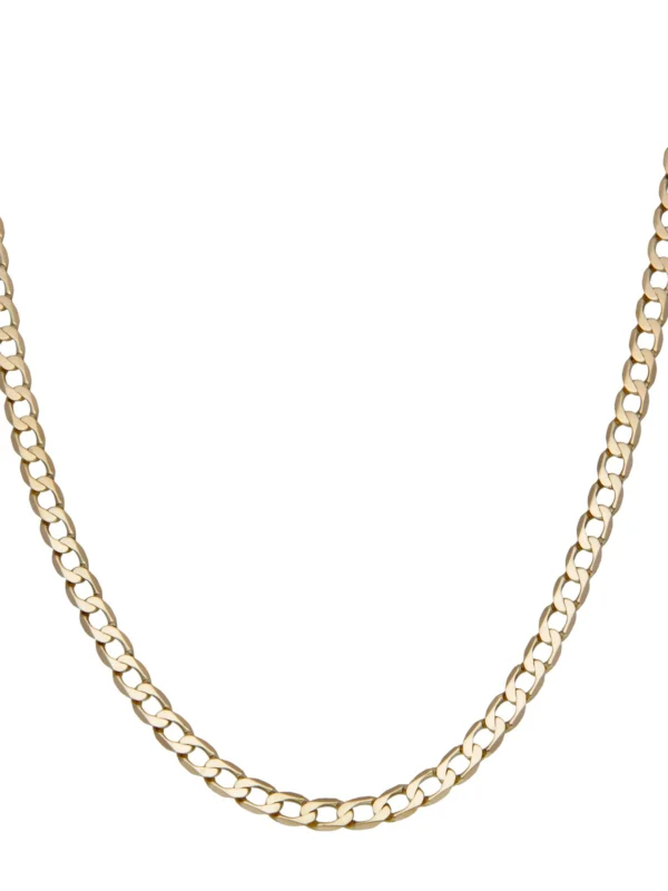 William May 9ct Yellow Gold 21.5" Curb Chain Necklace