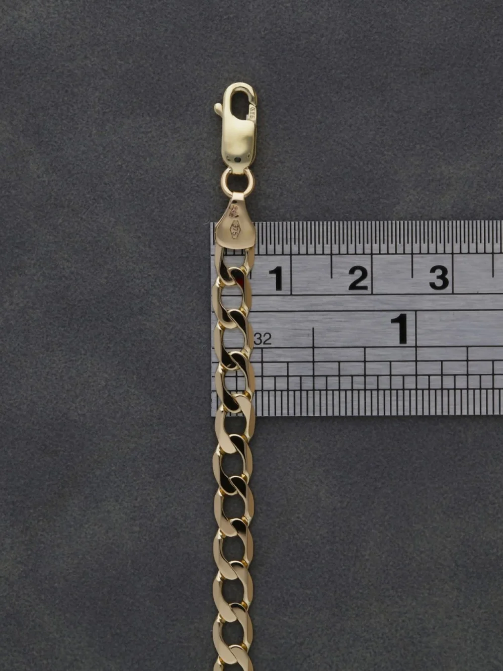 William May 9ct Yellow Gold 21.5" Curb Chain Necklace, view 2