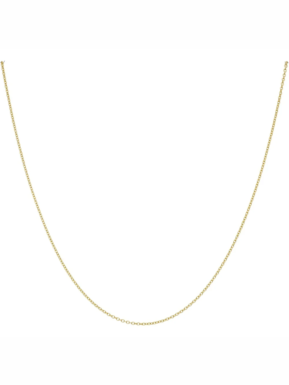 William May 9ct Yellow Gold 22" Cable Link Chain Necklace