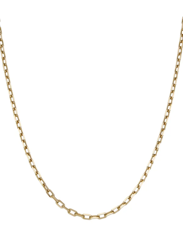 William May 9ct Yellow Gold 22" Diamond-Cut Belcher Chain Necklace