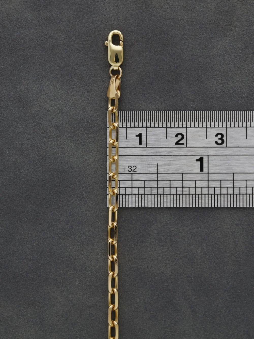 William May 9ct Yellow Gold 22" Diamond-Cut Belcher Chain Necklace, view 2