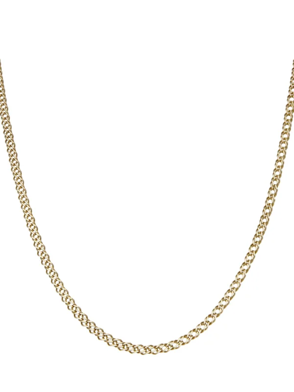 William May 9ct Yellow Gold 22" Double Curb Chain Necklace