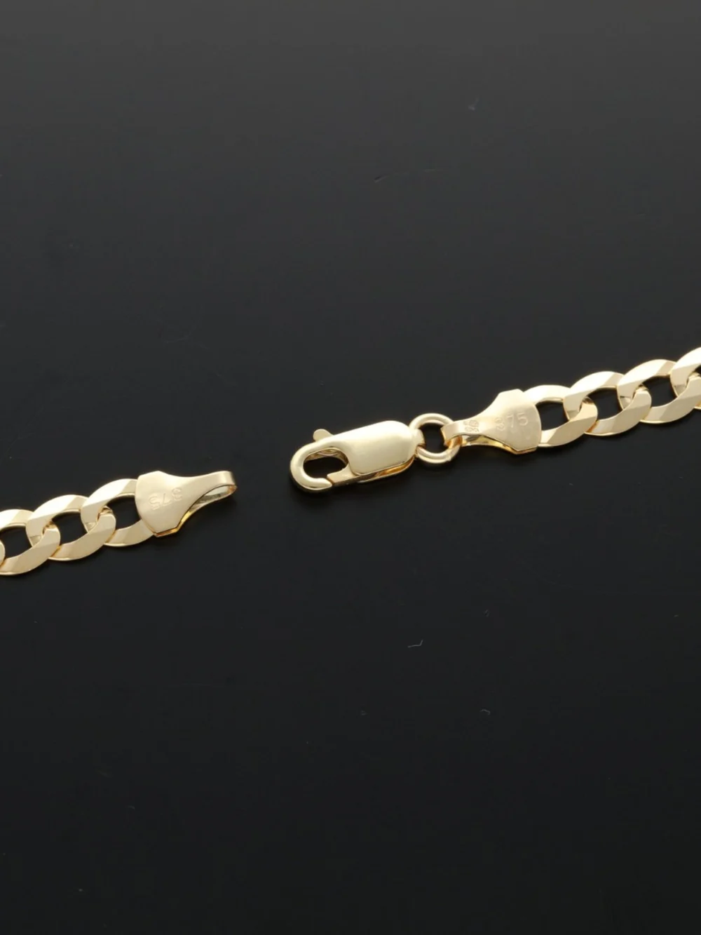 William May 9ct Yellow Gold 22 Inch Solid Curb Link Chain Necklace 16.8G, view 2