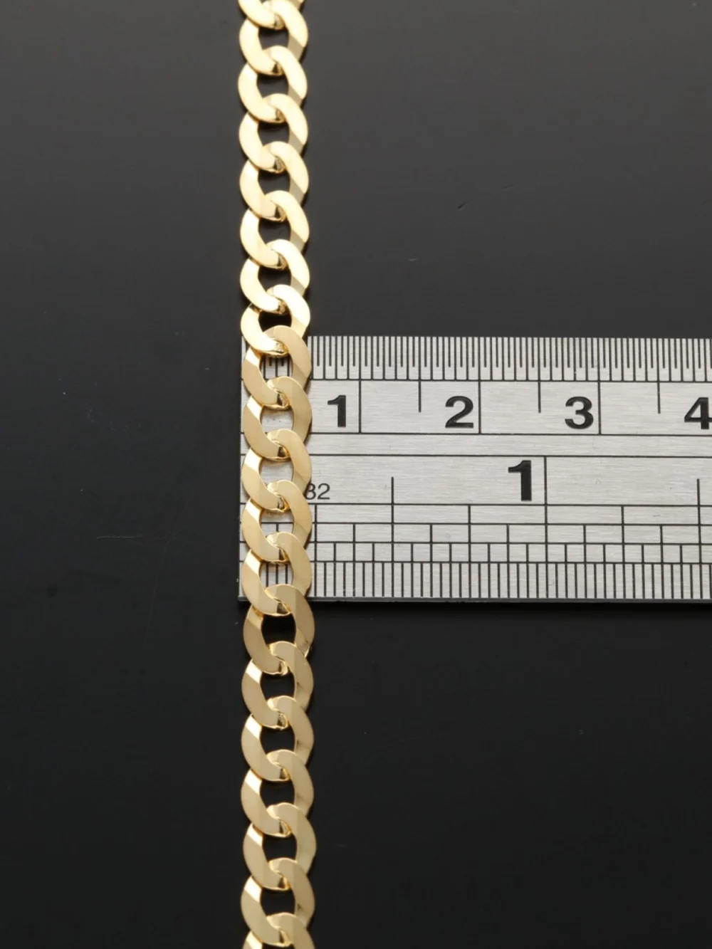 William May 9ct Yellow Gold 22 Inch Solid Curb Link Chain Necklace 16.8G, view 3