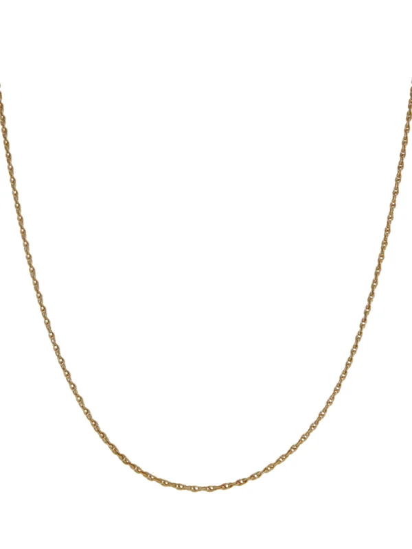William May 9ct Yellow Gold 22" P.o.w Twist Link Chain Necklace