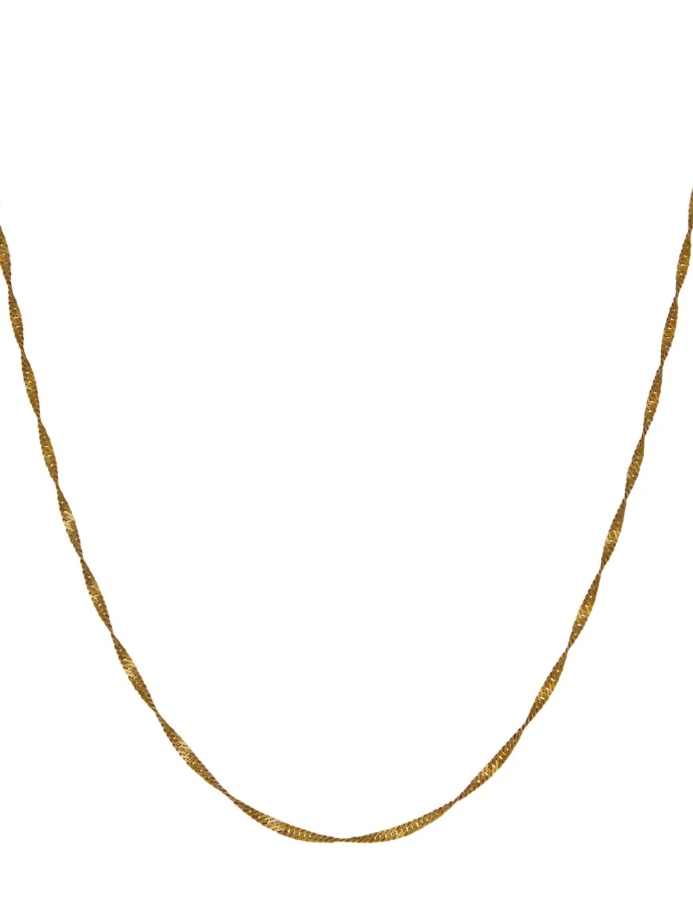 William May 9ct Yellow Gold 23" Twist Link Chain Necklace