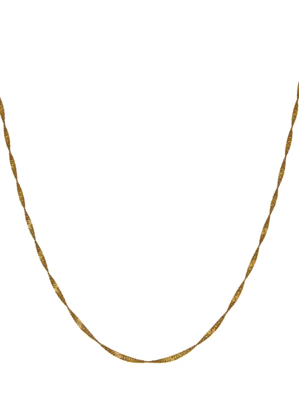 William May 9ct Yellow Gold 23" Twist Link Chain Necklace