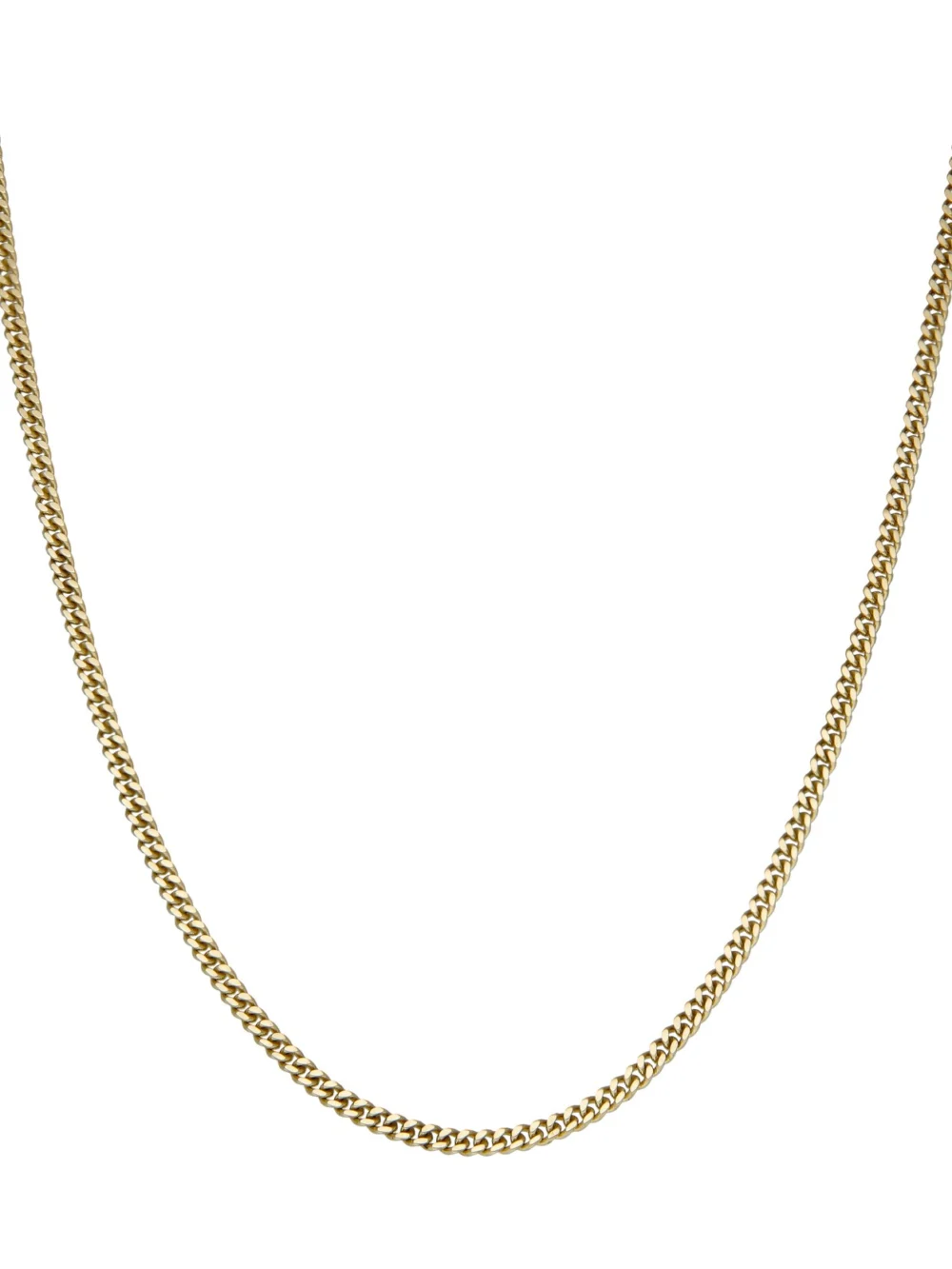William May 9ct Yellow Gold 24" Close Curb Chain Necklace