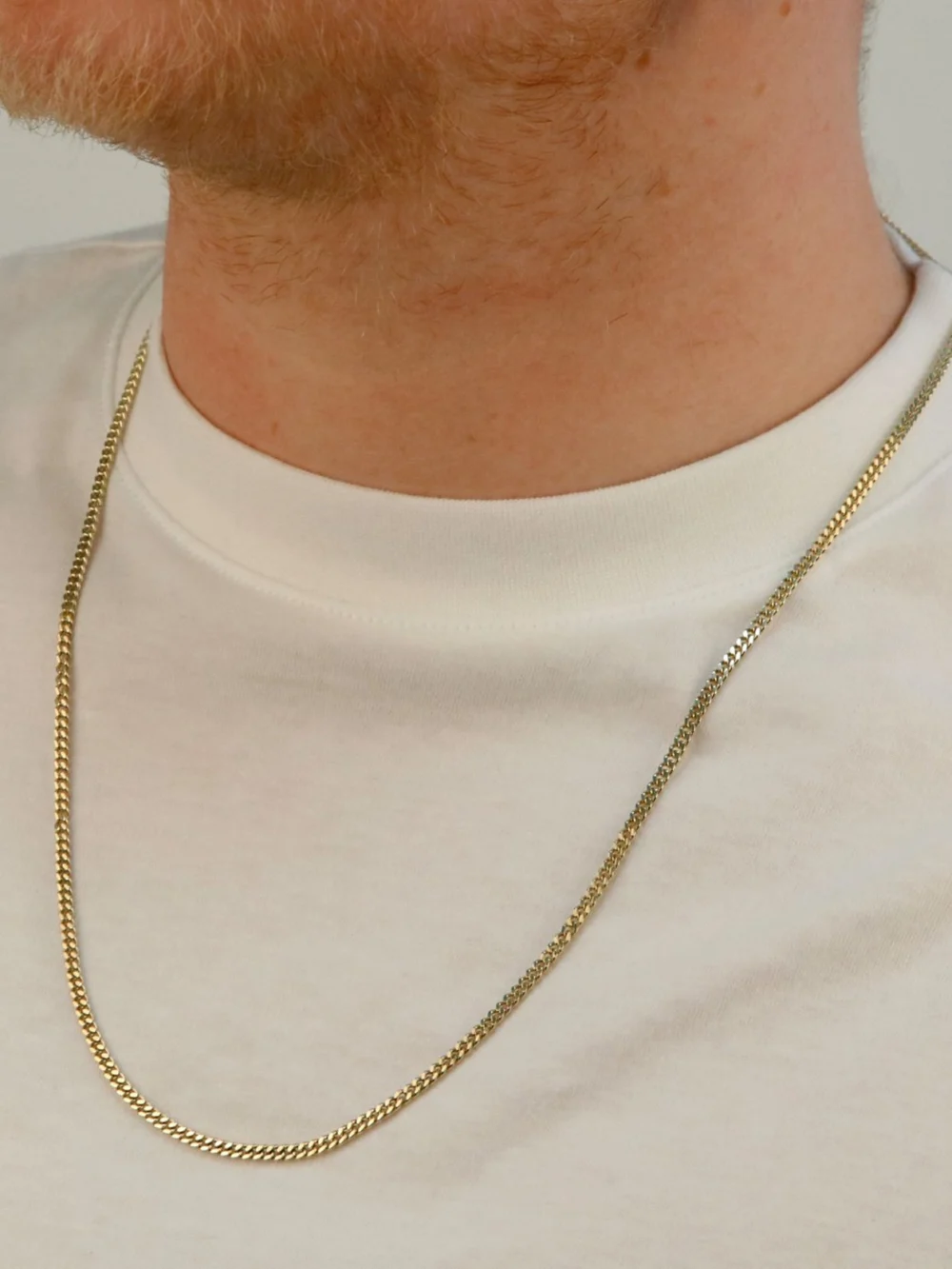 William May 9ct Yellow Gold 24" Close Curb Chain Necklace, view 2