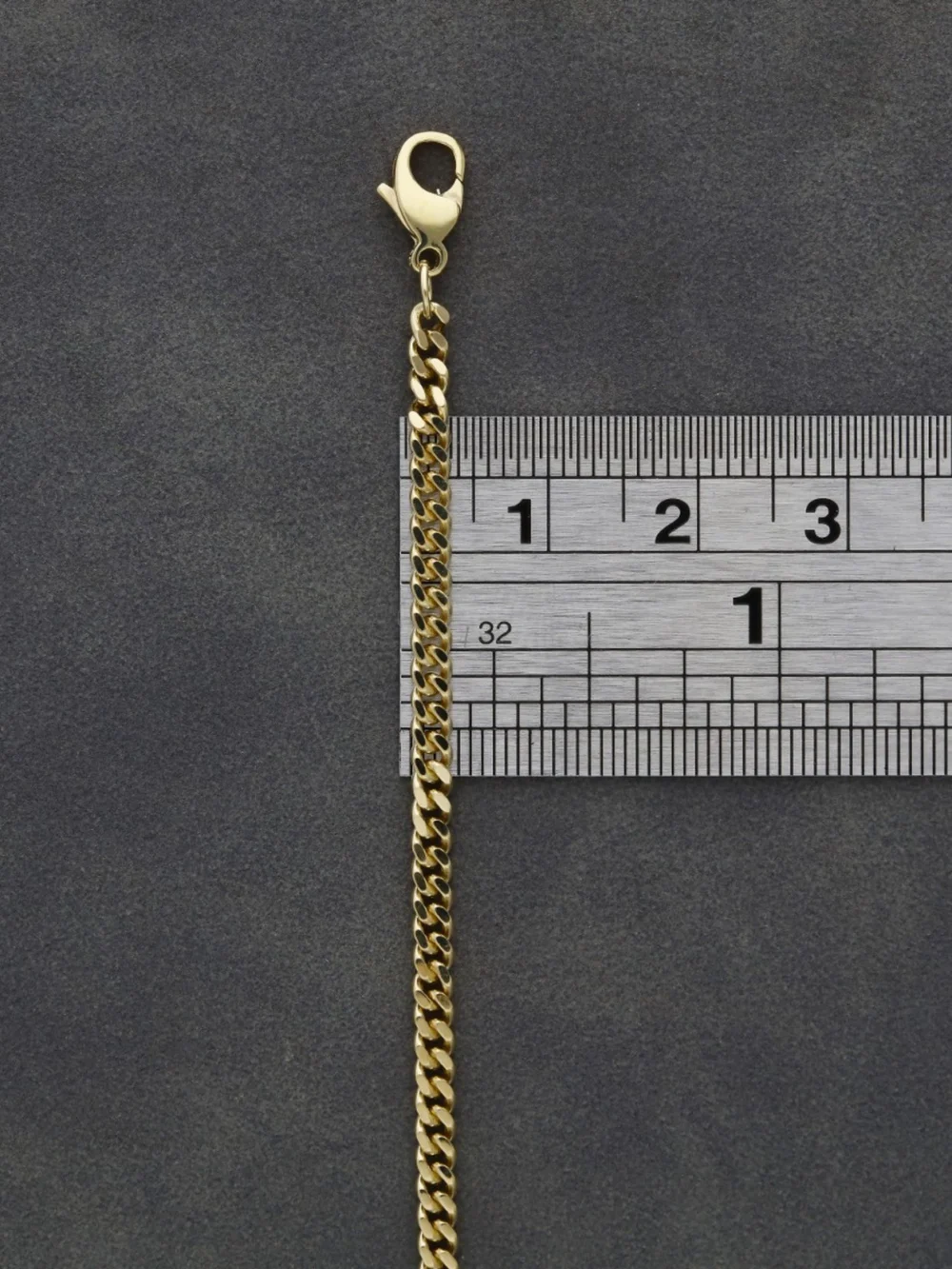 William May 9ct Yellow Gold 24" Close Curb Chain Necklace, view 3