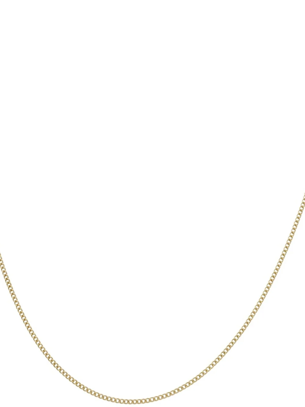 William May 9ct Yellow Gold 24" Diamond-Cut Curb Link Chain Necklace