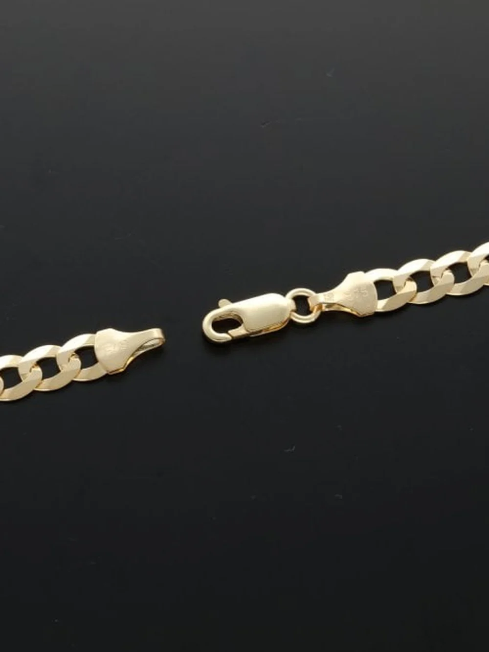 William May 9ct Yellow Gold 24 Inch Solid Curb Link Chain Necklace 18.4G, view 2