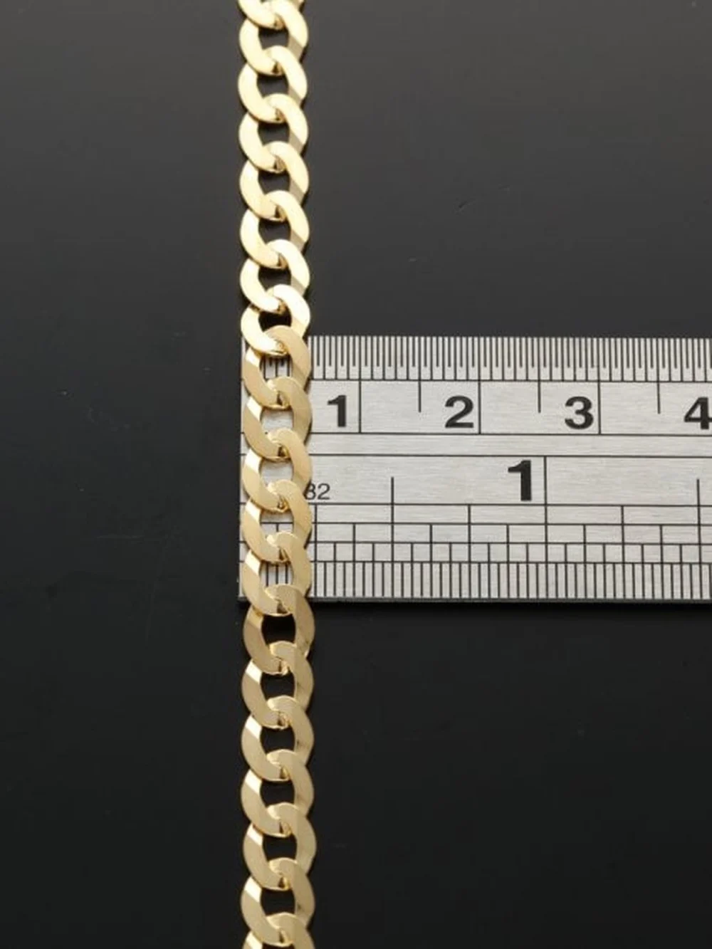 William May 9ct Yellow Gold 24 Inch Solid Curb Link Chain Necklace 18.4G, view 4