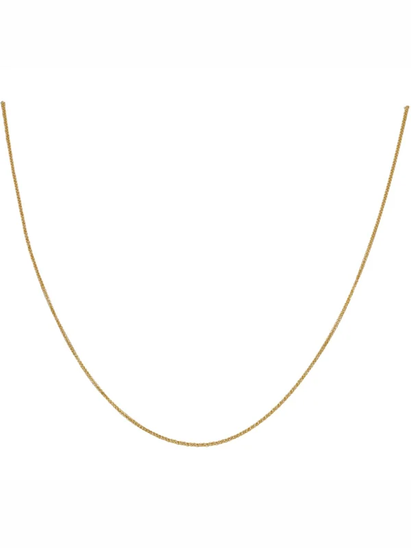 William May 9ct Yellow Gold 24" Woven Wheat Link Chain Necklace