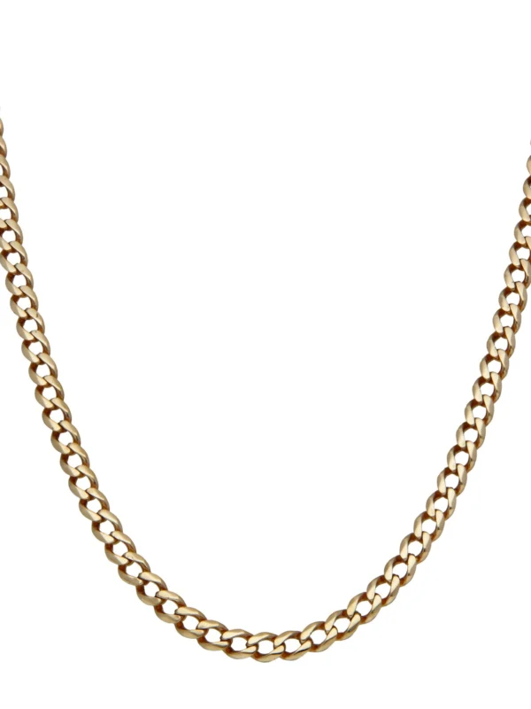 William May 9ct Yellow Gold 25.5" Curb Chain Necklace