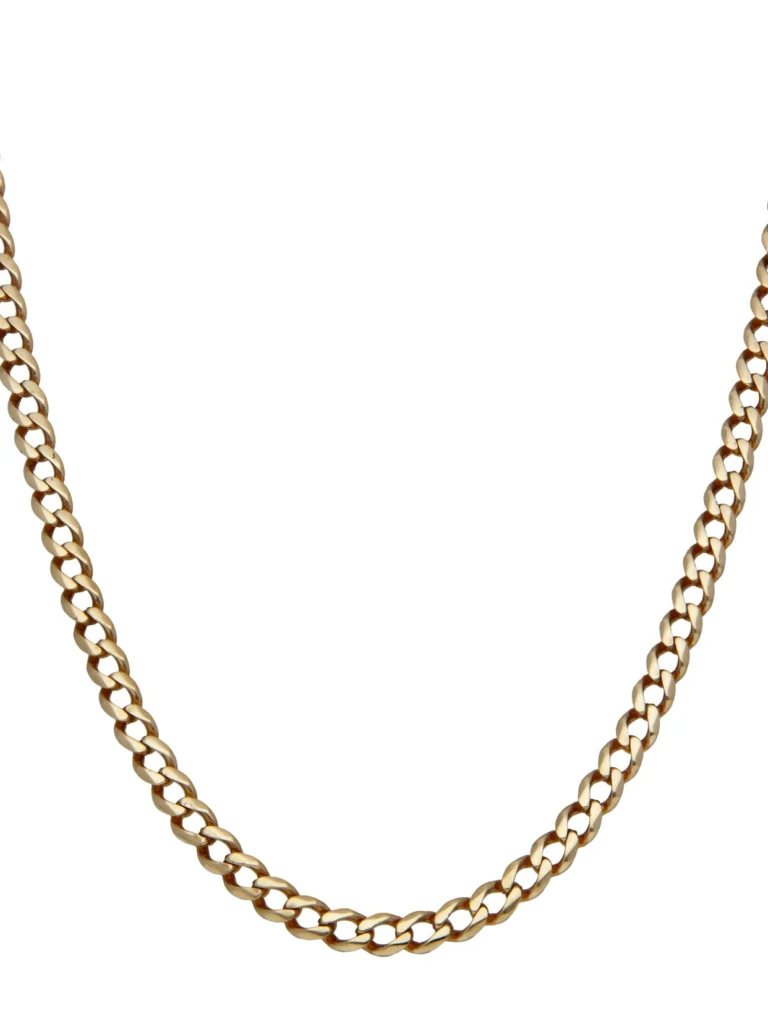 William May 9ct Yellow Gold 25.5" Curb Chain Necklace