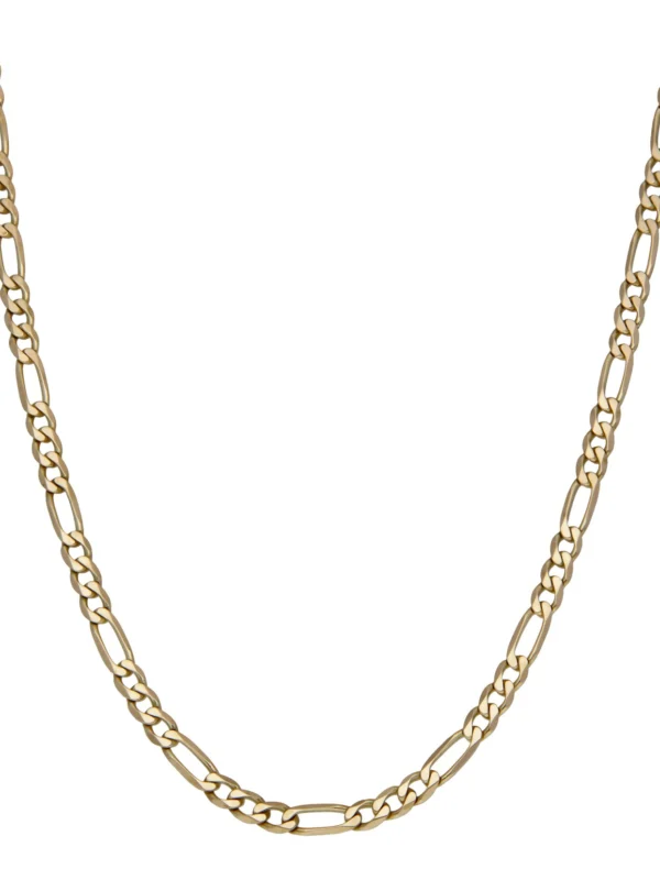 William May 9ct Yellow Gold 26" Figaro Chain Necklace