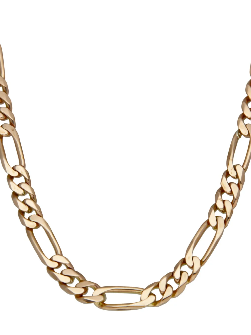 William May 9ct Yellow Gold 26" Heavy Figaro Chain Necklace