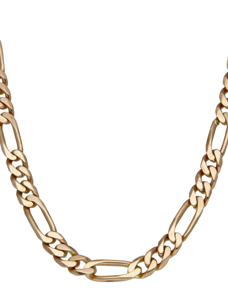 William May 9ct Yellow Gold 26" Heavy Figaro Chain Necklace