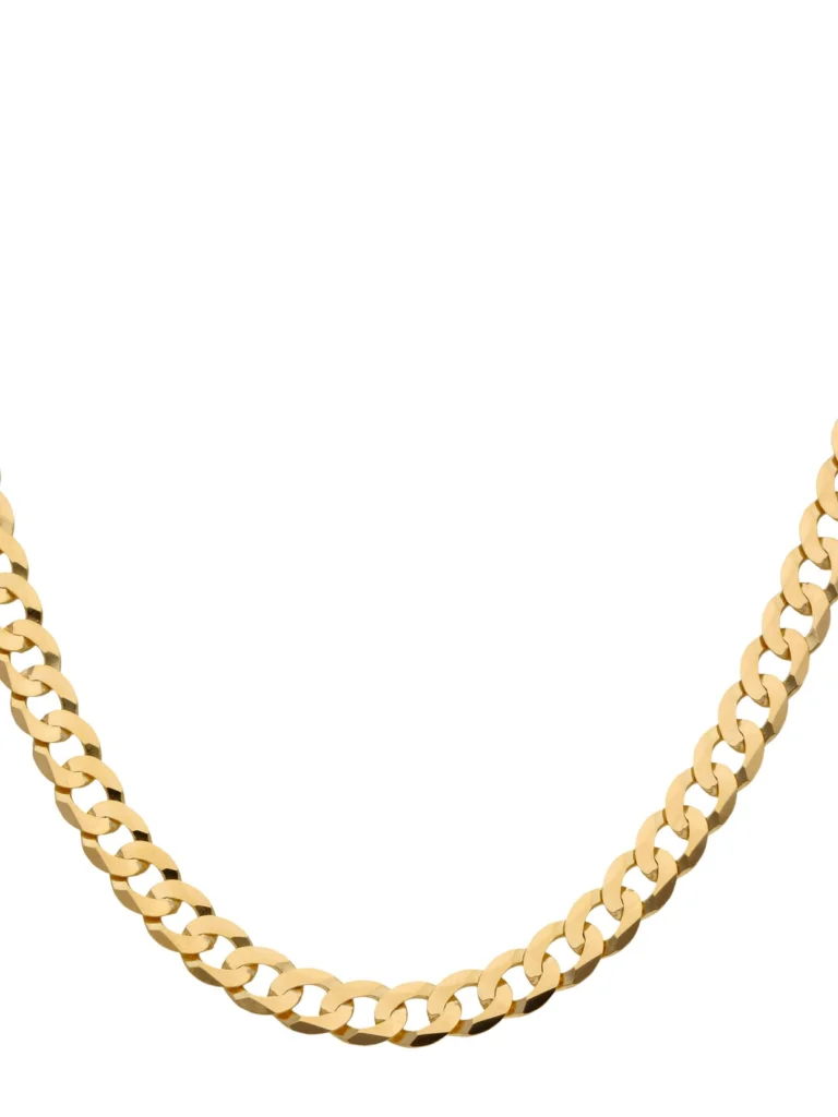 William May 9ct Yellow Gold 26 Inch Curb Link Chain Necklace 29G