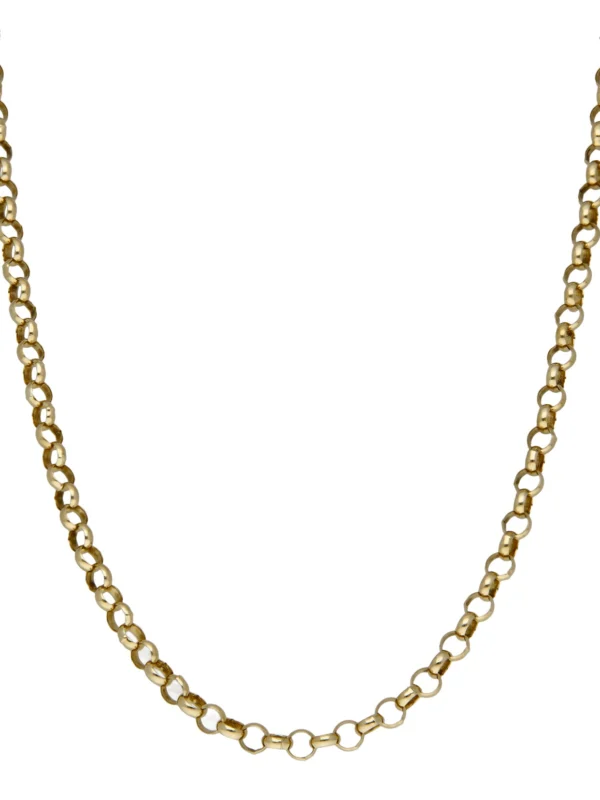 William May 9ct Yellow Gold 26" Polished Belcher Chain Necklace
