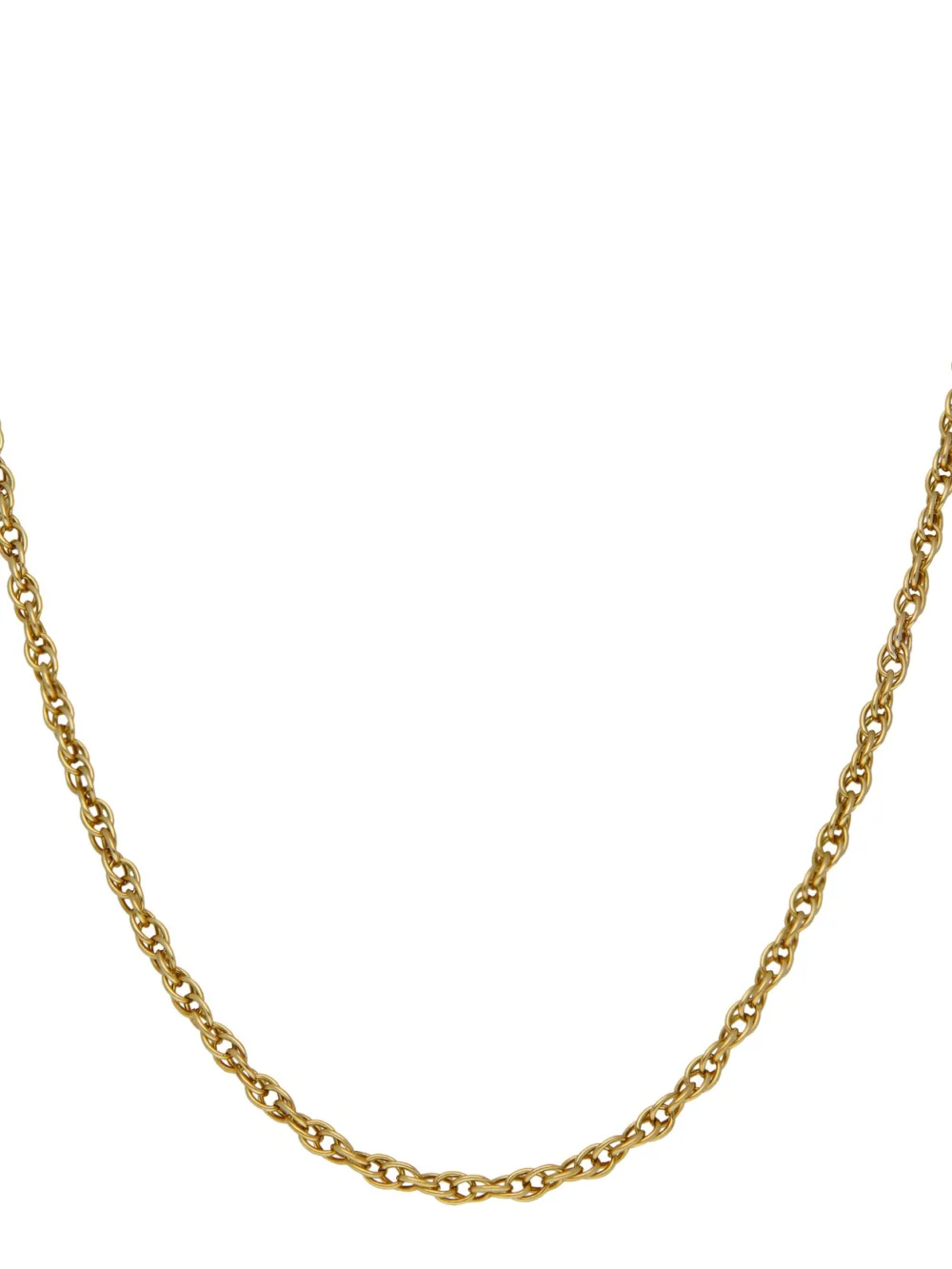William May 9ct Yellow Gold 26" P.o.w Twist Link Chain Necklace