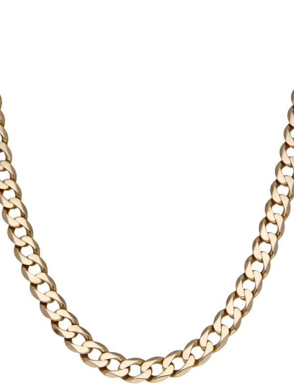 William May 9ct Yellow Gold 27" Heavy Curb Chain Necklace