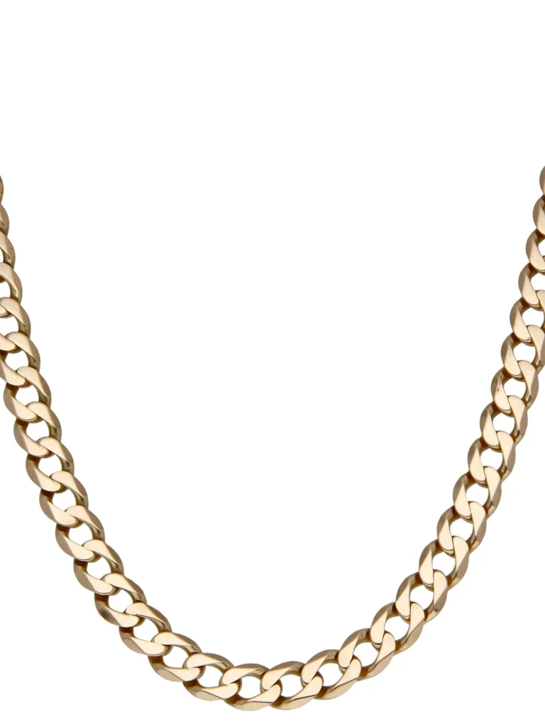 William May 9ct Yellow Gold 27" Heavy Curb Chain Necklace