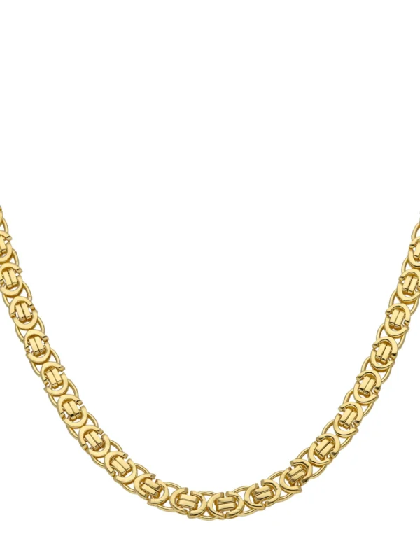William May 9ct Yellow Gold 28" Flat Byzantine Link Chain Necklace 48G
