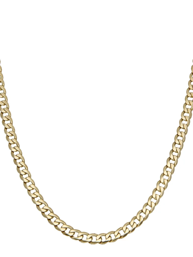 William May 9ct Yellow Gold 28" Heavy Curb Chain Necklace