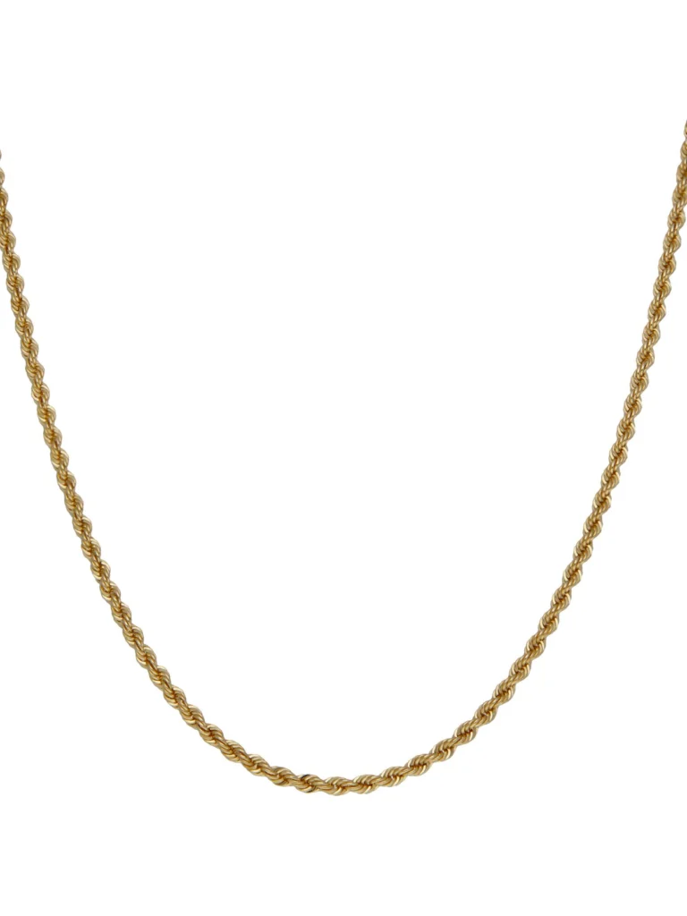 William May 9ct Yellow Gold 28" Rope Chain Necklace