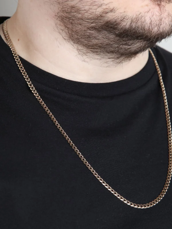 William May 9ct Yellow Gold 29" Curb Chain Necklace