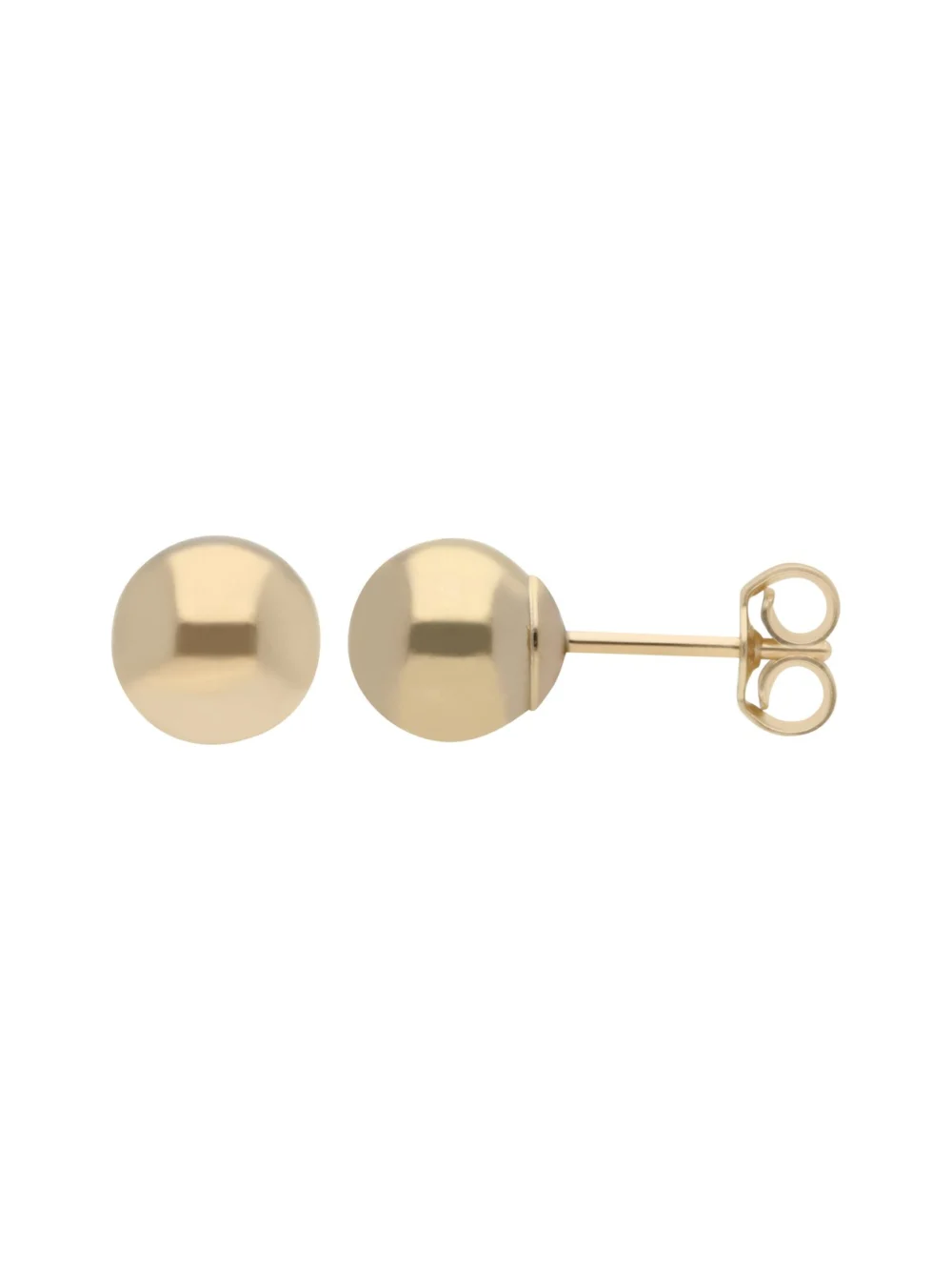 William May 9ct Yellow Gold 6mm Ball Stud Earrings