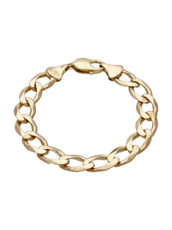 William May 9ct Yellow Gold 7" Curb Bracelet