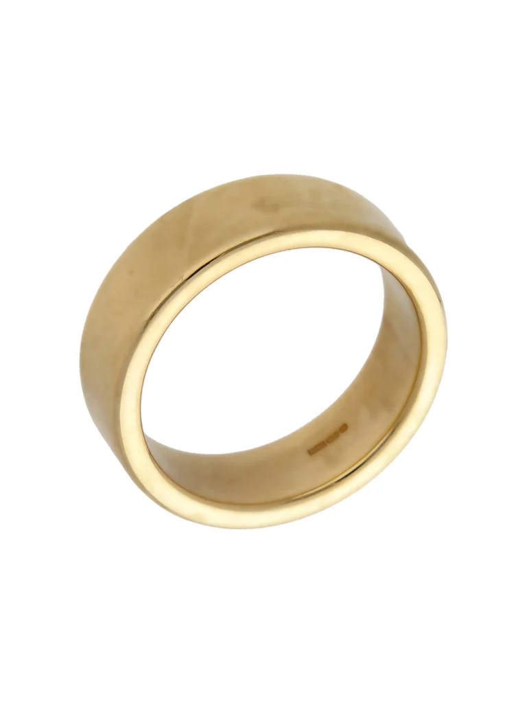 William May 9ct Yellow Gold 7mm Flat Wedding Band Ring