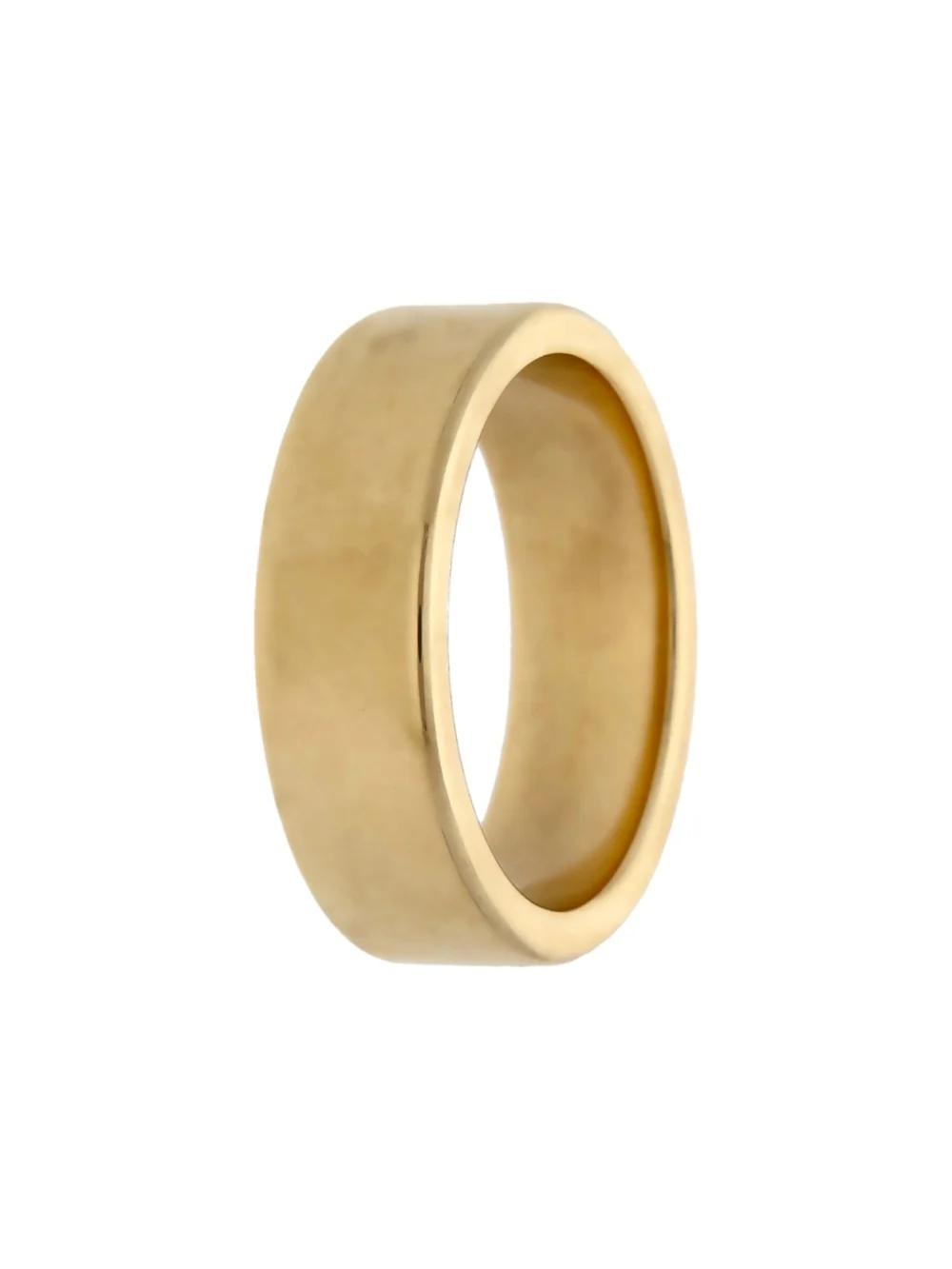 William May 9ct Yellow Gold 7mm Flat Wedding Band Ring, view 2