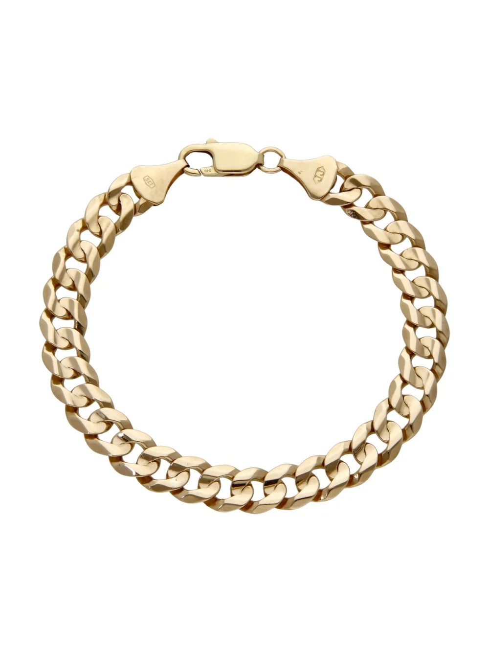 William May 9ct Yellow Gold 8" Curb Bracelet