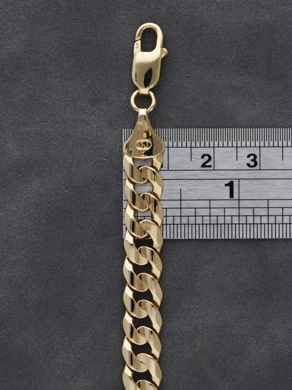 William May 9ct Yellow Gold 8" Curb Bracelet, view 3