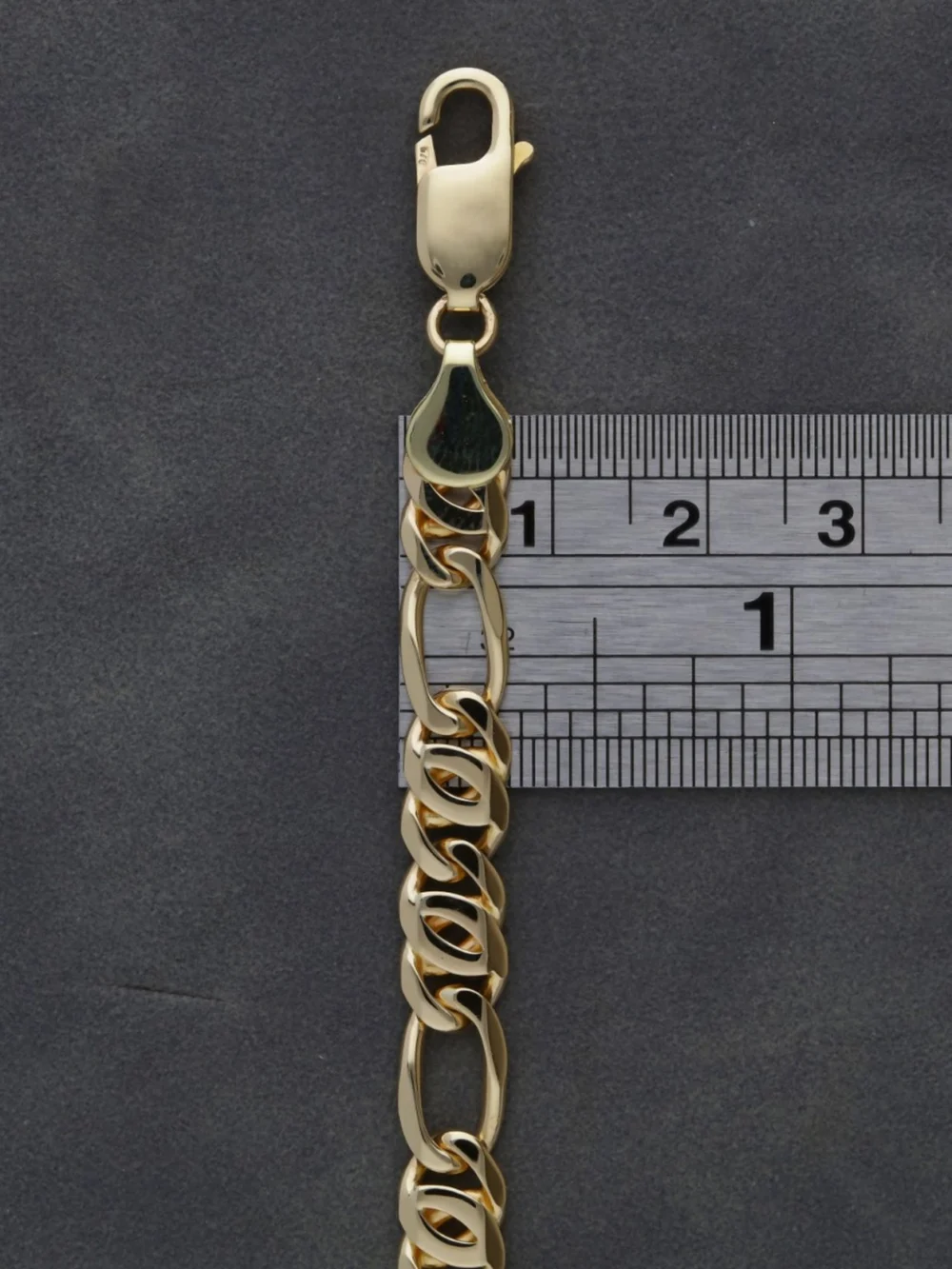 William May 9ct Yellow Gold 8" Fancy Link Bracelet, view 2