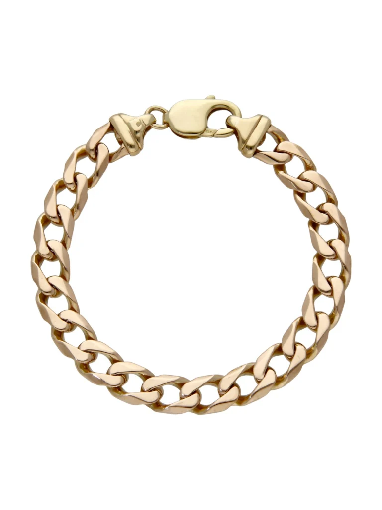 William May 9ct Yellow Gold 8" Heavy Curb Bracelet