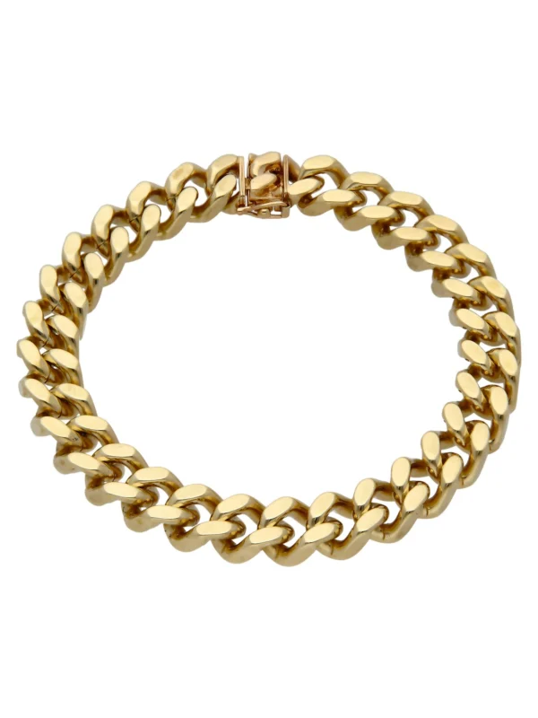 William May 9ct Yellow Gold 8.5" Heavy Curb Bracelet