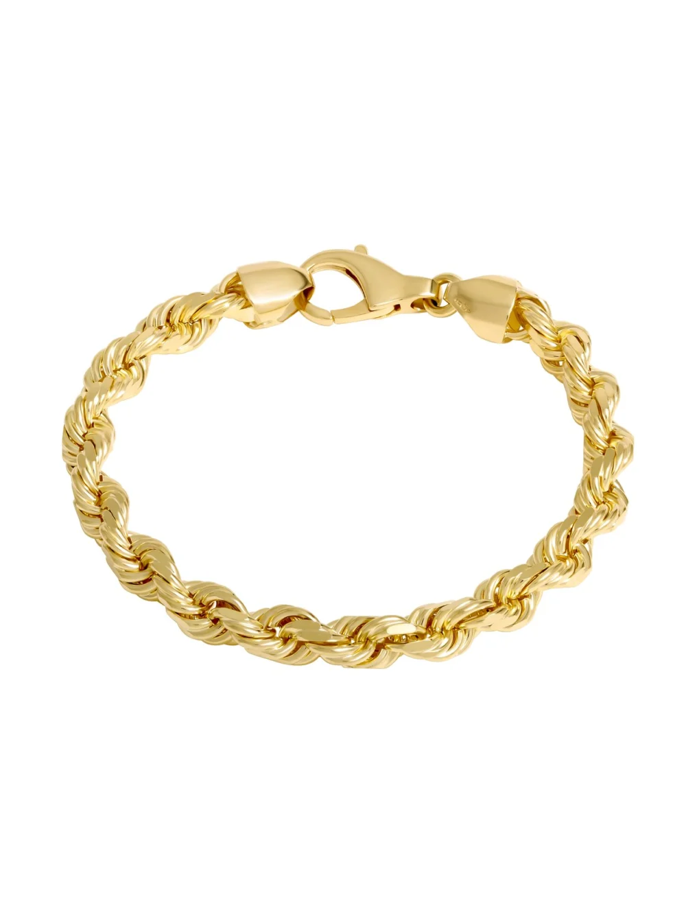 William May 9ct Yellow Gold 8.5 Inch Solid Rope Bracelet 36.9G
