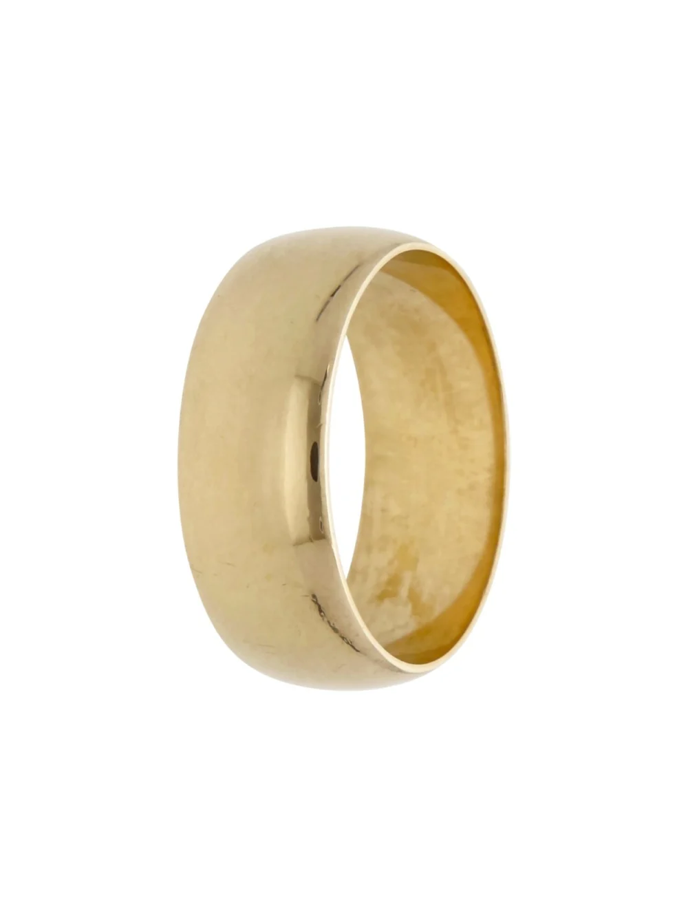 William May 9ct Yellow Gold 8mm Wide Wedding Band Ring, view 2
