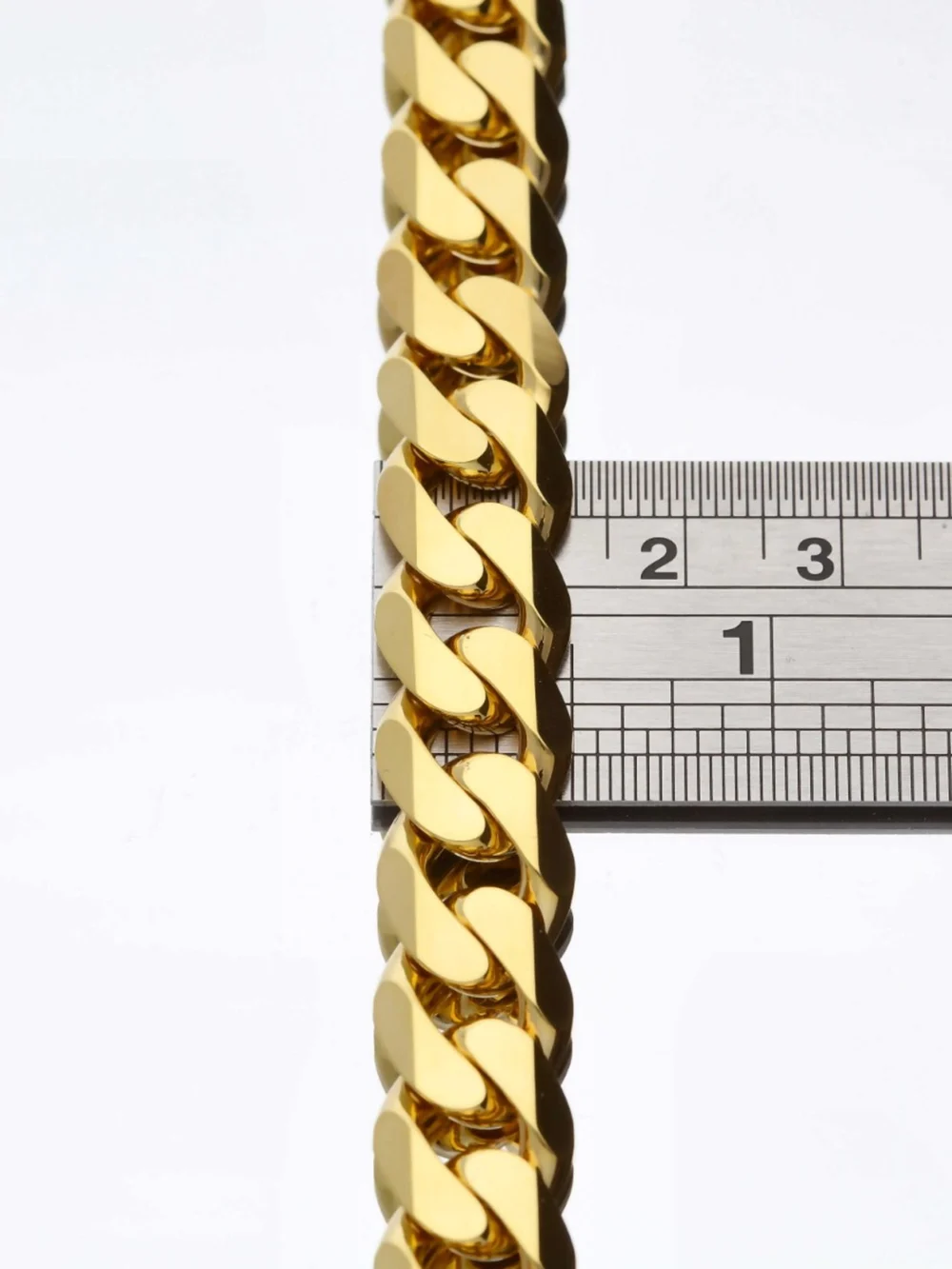 William May 9ct Yellow Gold 9" Curb Link Heavy Bracelet 2.2Oz, view 2