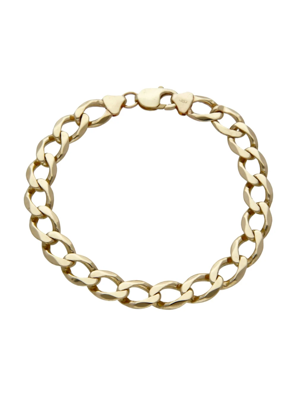 William May 9ct Yellow Gold 9.5" Curb Bracelet