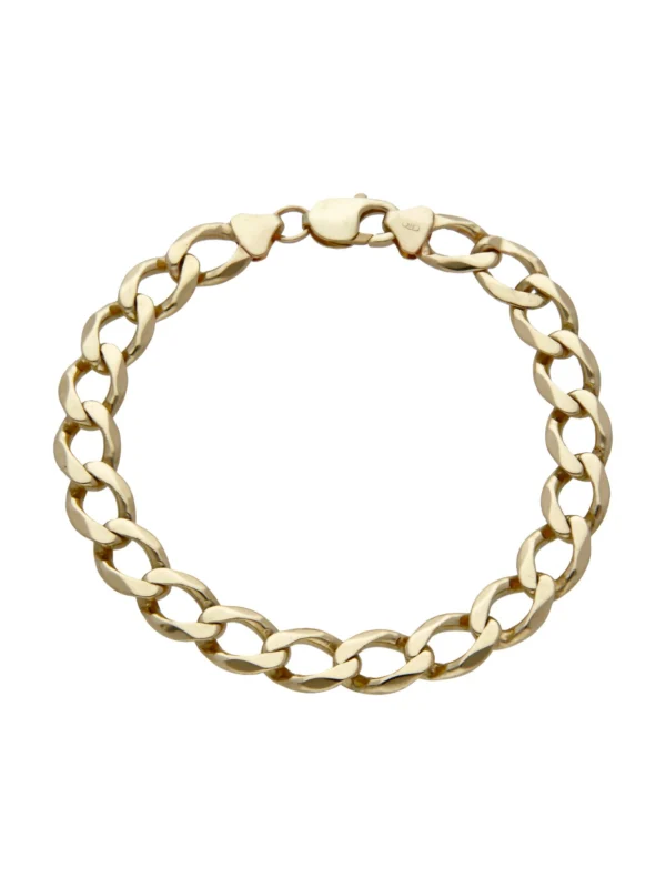 William May 9ct Yellow Gold 9.5" Curb Bracelet