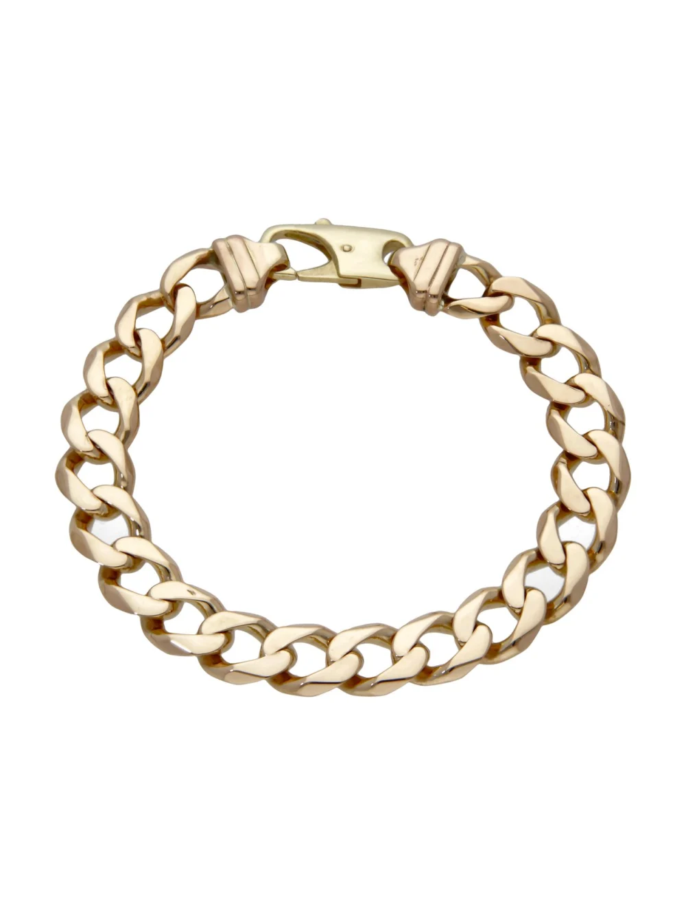 William May 9ct Yellow Gold 9.5" Heavy Curb Bracelet