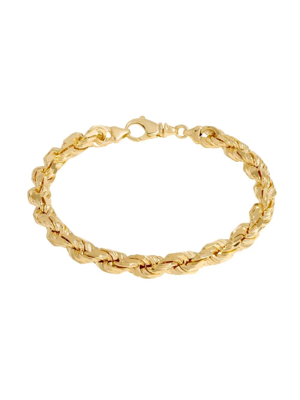 William May 9ct Yellow Gold 9.5 Inch Solid Rope Bracelet 47.8G