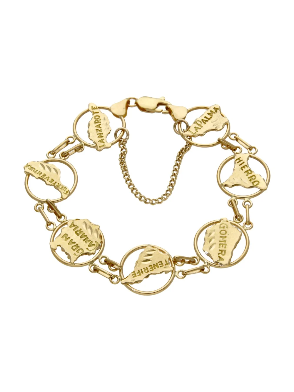 William May 9ct Yellow Gold Canary Island Bracelet