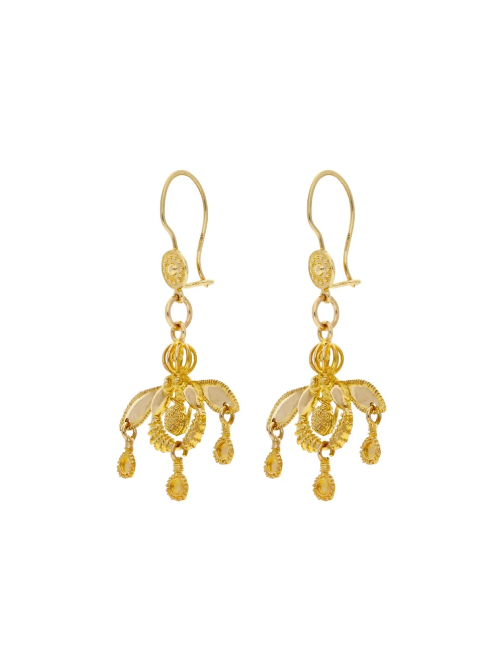 William May 9ct Yellow Gold Chandelier Drop Earrings